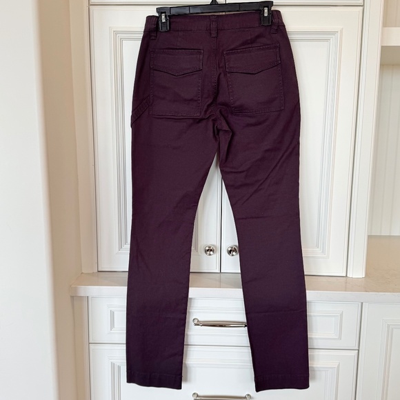 Cabi “The Carpenter” Pants – Dark Eggplant Purple – NWT SZ 2 - Picture 2 of 2